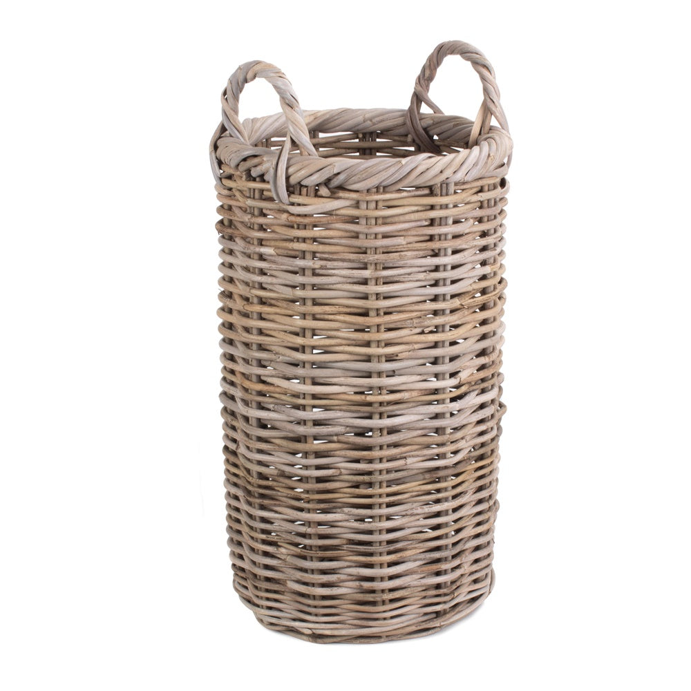 Round Rattan Umbrella Basket-0