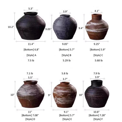 Obsidian Clay Jars