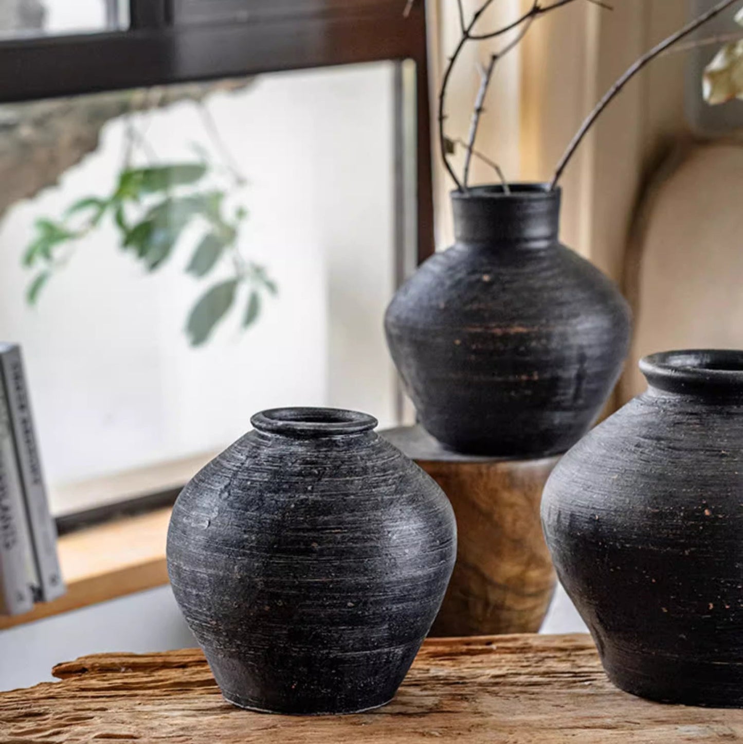 Obsidian Clay Jars
